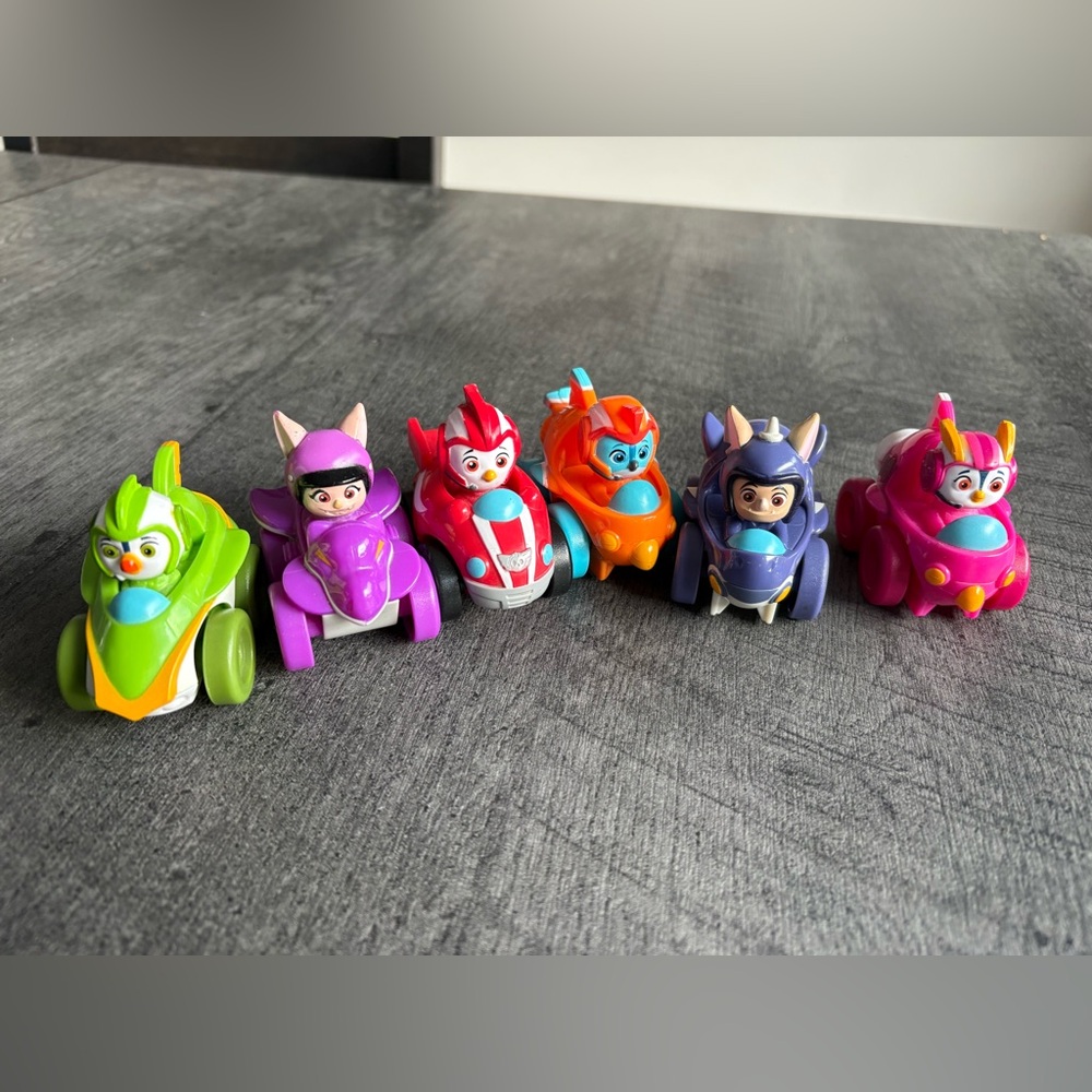 Nick Jr. Top Wings Racers Toys Playskool Hasbro Set of 6 Vehicles 2.5" 2018